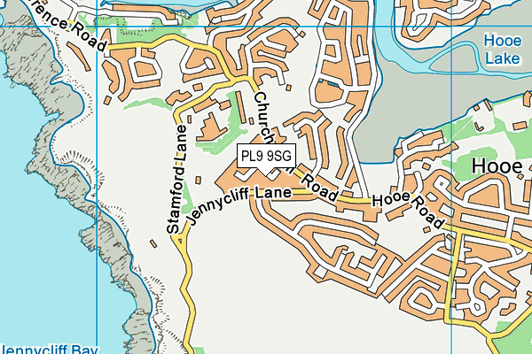 PL9 9SG map - OS VectorMap District (Ordnance Survey)