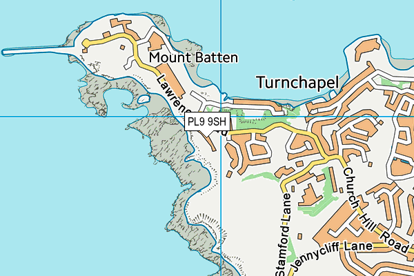 PL9 9SH map - OS VectorMap District (Ordnance Survey)