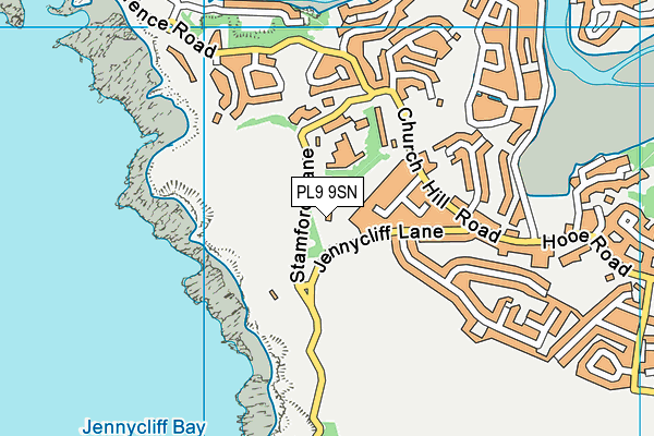 PL9 9SN map - OS VectorMap District (Ordnance Survey)