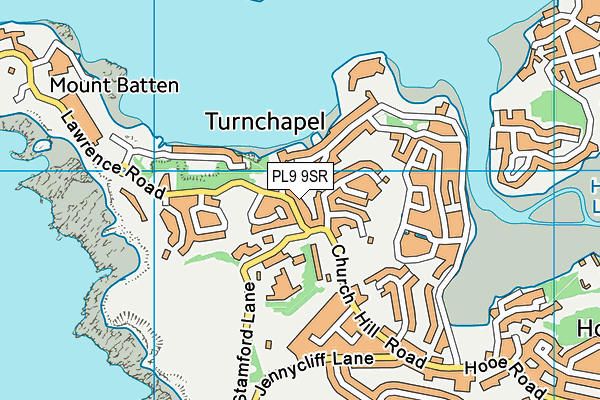 PL9 9SR map - OS VectorMap District (Ordnance Survey)