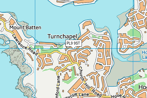 PL9 9ST map - OS VectorMap District (Ordnance Survey)