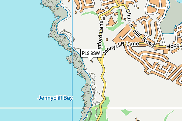 PL9 9SW map - OS VectorMap District (Ordnance Survey)