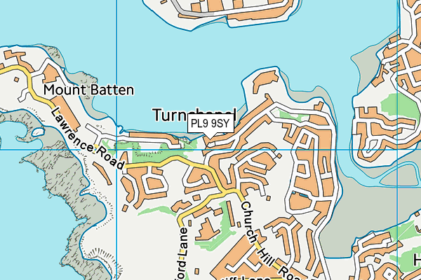 PL9 9SY map - OS VectorMap District (Ordnance Survey)