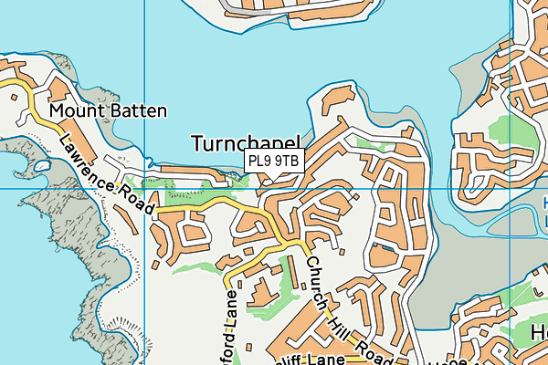 PL9 9TB map - OS VectorMap District (Ordnance Survey)