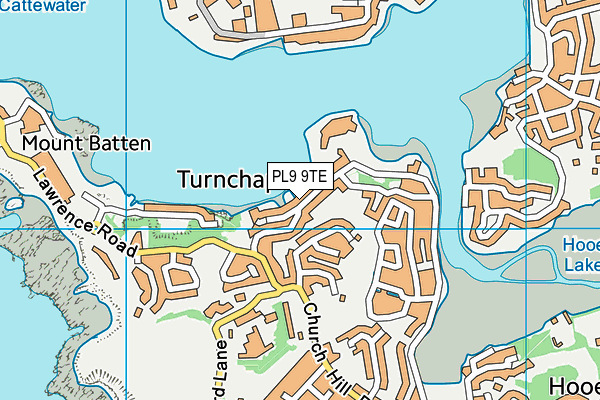 PL9 9TE map - OS VectorMap District (Ordnance Survey)