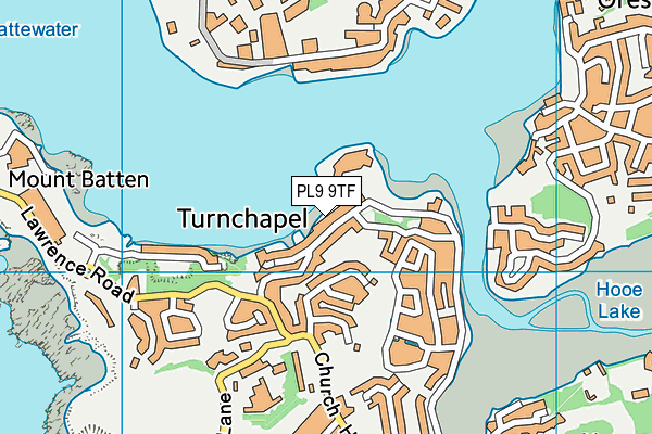 PL9 9TF map - OS VectorMap District (Ordnance Survey)