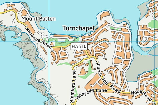 PL9 9TL map - OS VectorMap District (Ordnance Survey)