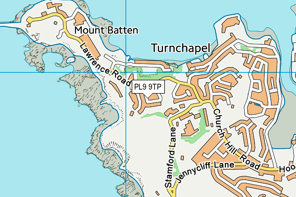 PL9 9TP map - OS VectorMap District (Ordnance Survey)