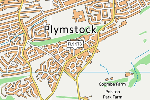 PL9 9TS map - OS VectorMap District (Ordnance Survey)