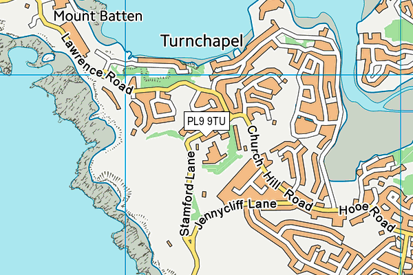 Fort Stamford Health And Fitness map (PL9 9TU) - OS VectorMap District (Ordnance Survey)