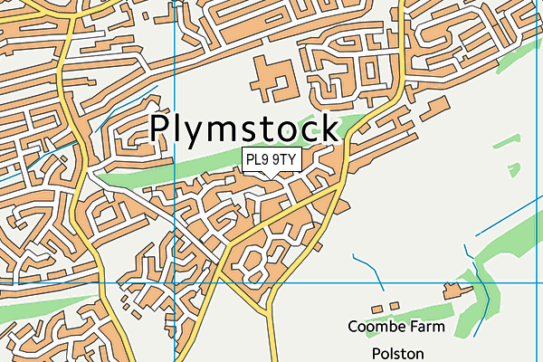 PL9 9TY map - OS VectorMap District (Ordnance Survey)