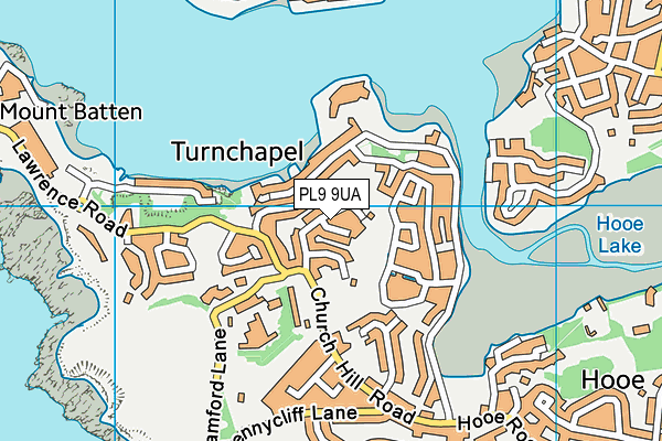 PL9 9UA map - OS VectorMap District (Ordnance Survey)