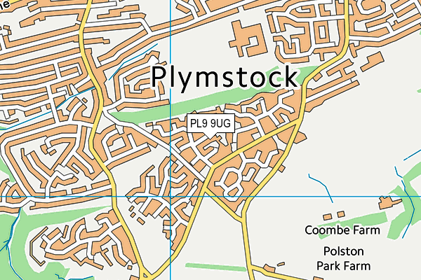 PL9 9UG map - OS VectorMap District (Ordnance Survey)