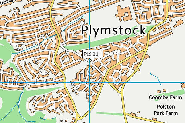 PL9 9UH map - OS VectorMap District (Ordnance Survey)