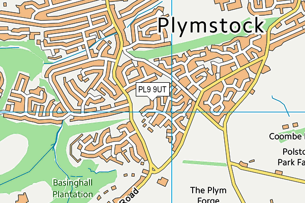 PL9 9UT map - OS VectorMap District (Ordnance Survey)