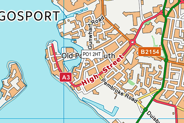 PO1 2HT map - OS VectorMap District (Ordnance Survey)