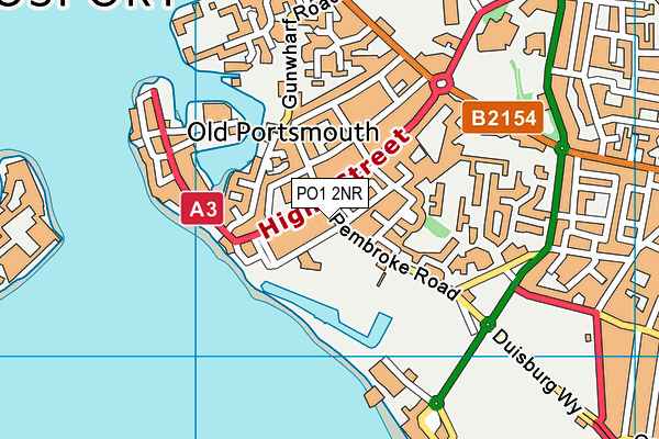 PO1 2NR map - OS VectorMap District (Ordnance Survey)