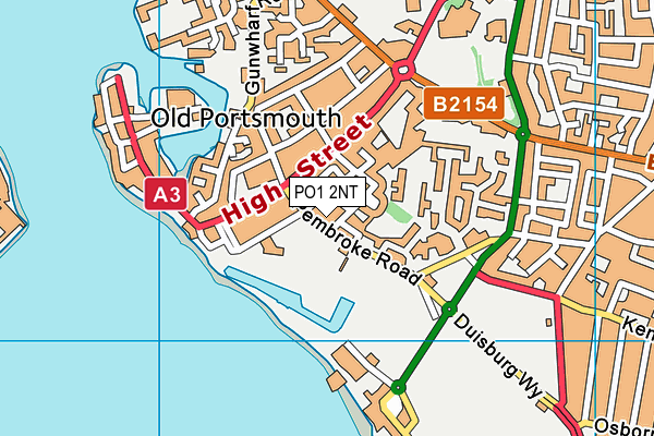 PO1 2NT map - OS VectorMap District (Ordnance Survey)