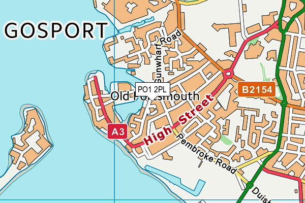 PO1 2PL map - OS VectorMap District (Ordnance Survey)