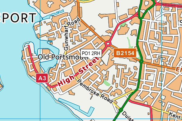 PO1 2RH map - OS VectorMap District (Ordnance Survey)