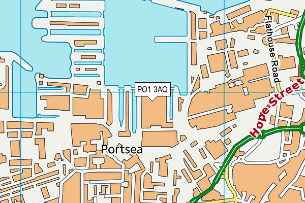 PO1 3AQ map - OS VectorMap District (Ordnance Survey)