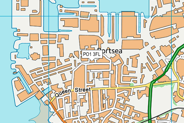 PO1 3FL map - OS VectorMap District (Ordnance Survey)