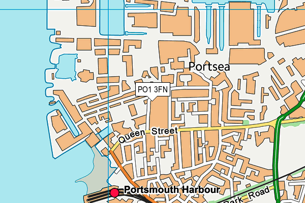 PO1 3FN map - OS VectorMap District (Ordnance Survey)