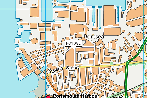 PO1 3GL map - OS VectorMap District (Ordnance Survey)