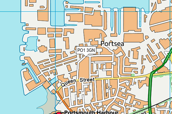 PO1 3GN map - OS VectorMap District (Ordnance Survey)