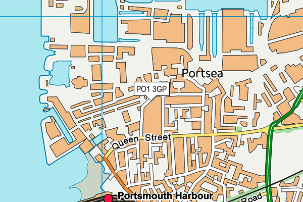 PO1 3GP map - OS VectorMap District (Ordnance Survey)