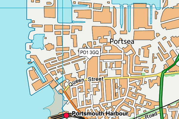 PO1 3GQ map - OS VectorMap District (Ordnance Survey)