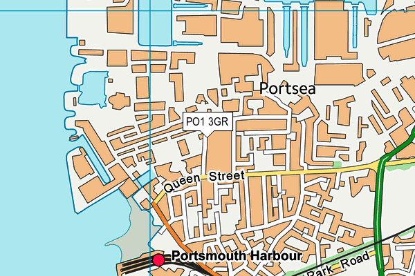 PO1 3GR map - OS VectorMap District (Ordnance Survey)