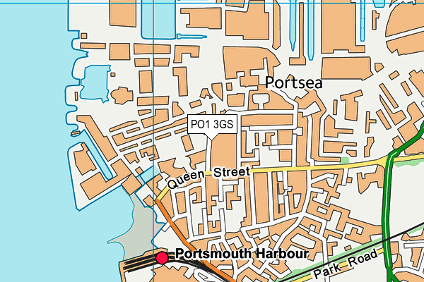 PO1 3GS map - OS VectorMap District (Ordnance Survey)