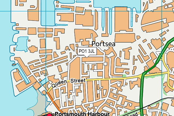 PO1 3JL map - OS VectorMap District (Ordnance Survey)