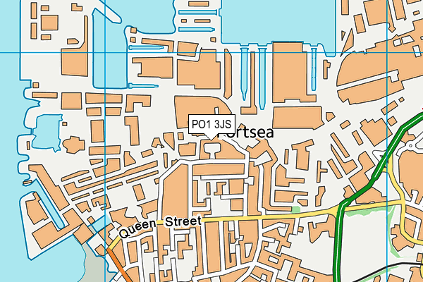 PO1 3JS map - OS VectorMap District (Ordnance Survey)