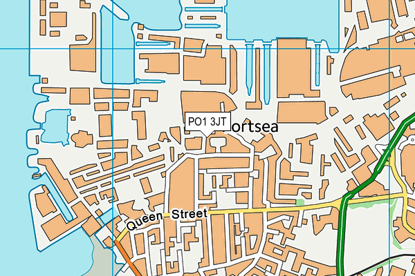 PO1 3JT map - OS VectorMap District (Ordnance Survey)