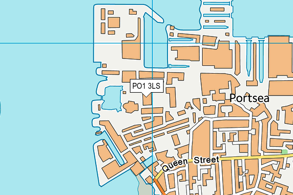 PO1 3LS map - OS VectorMap District (Ordnance Survey)