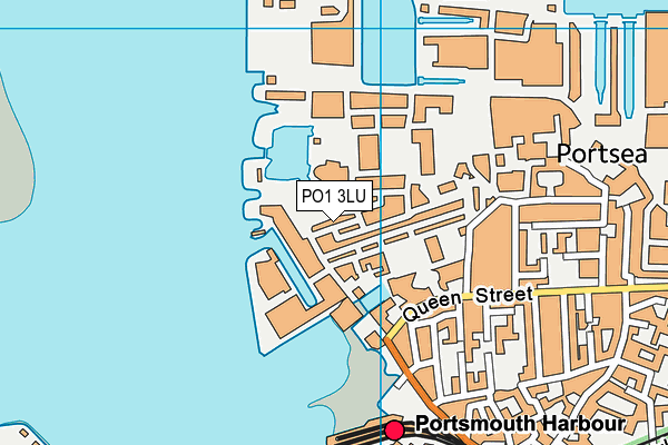 PO1 3LU map - OS VectorMap District (Ordnance Survey)