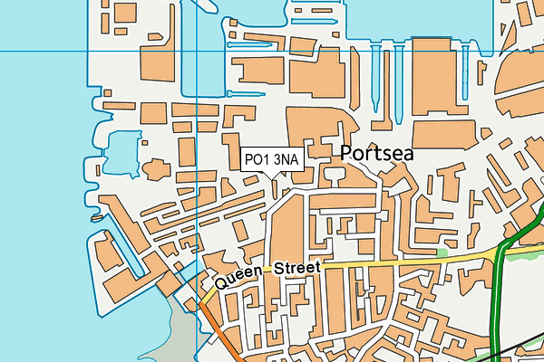 PO1 3NA map - OS VectorMap District (Ordnance Survey)