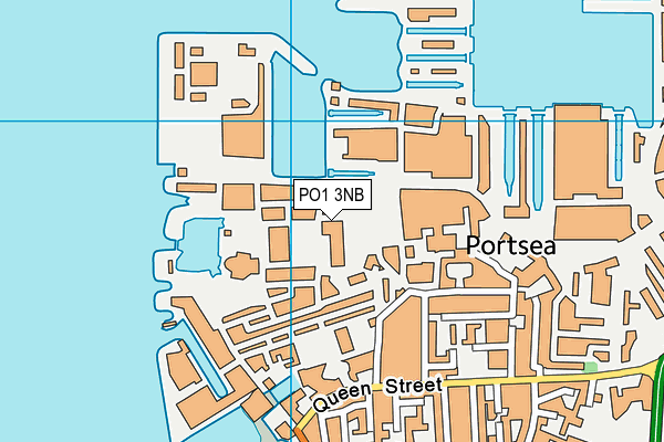 PO1 3NB map - OS VectorMap District (Ordnance Survey)