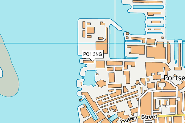 PO1 3NG map - OS VectorMap District (Ordnance Survey)