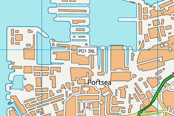 PO1 3NL map - OS VectorMap District (Ordnance Survey)