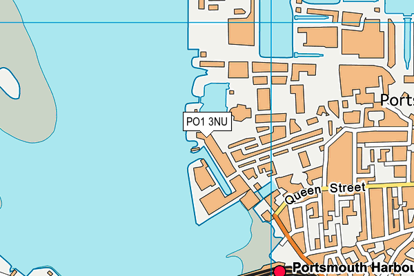 PO1 3NU map - OS VectorMap District (Ordnance Survey)