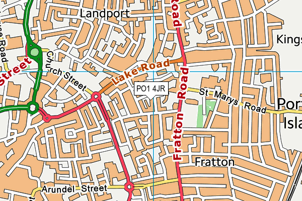 PO1 4JR map - OS VectorMap District (Ordnance Survey)