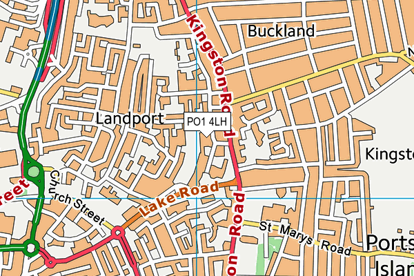 PO1 4LH map - OS VectorMap District (Ordnance Survey)