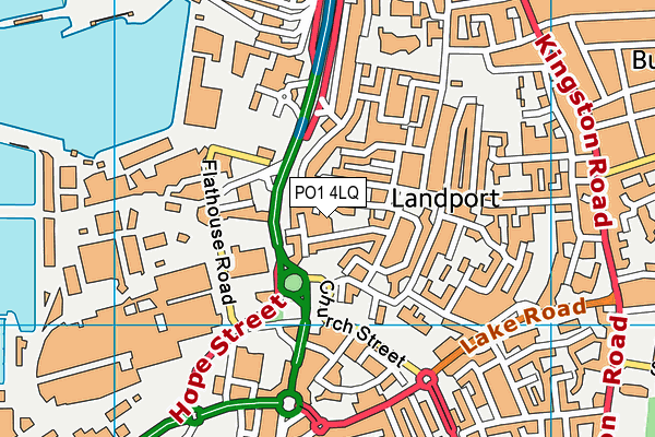 PO1 4LQ map - OS VectorMap District (Ordnance Survey)