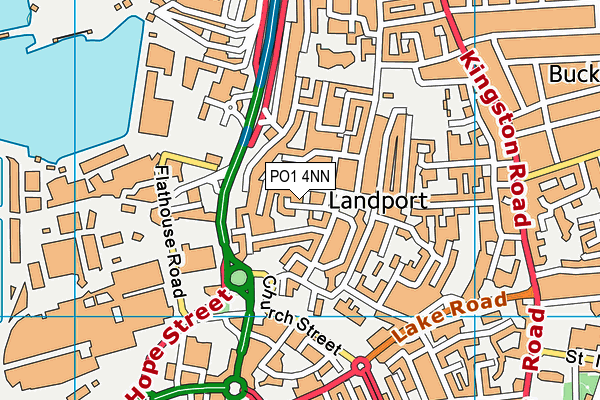 PO1 4NN map - OS VectorMap District (Ordnance Survey)