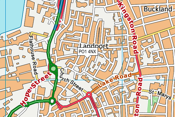 PO1 4NX map - OS VectorMap District (Ordnance Survey)