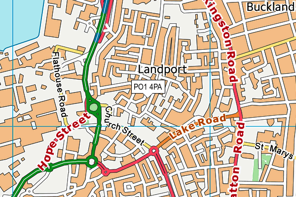 PO1 4PA map - OS VectorMap District (Ordnance Survey)