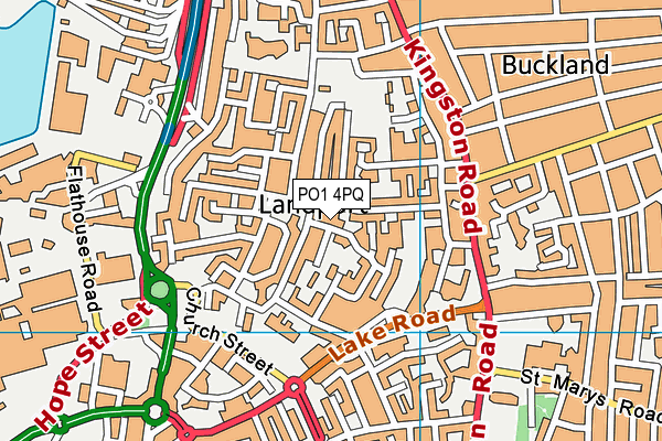 PO1 4PQ map - OS VectorMap District (Ordnance Survey)